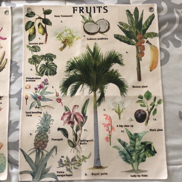 Set of 3 Plant Tapestries - Picture 4 of 6